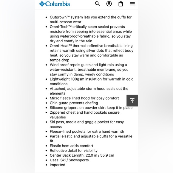 Girls Columbia jacket size XS - Picture 13 of 13